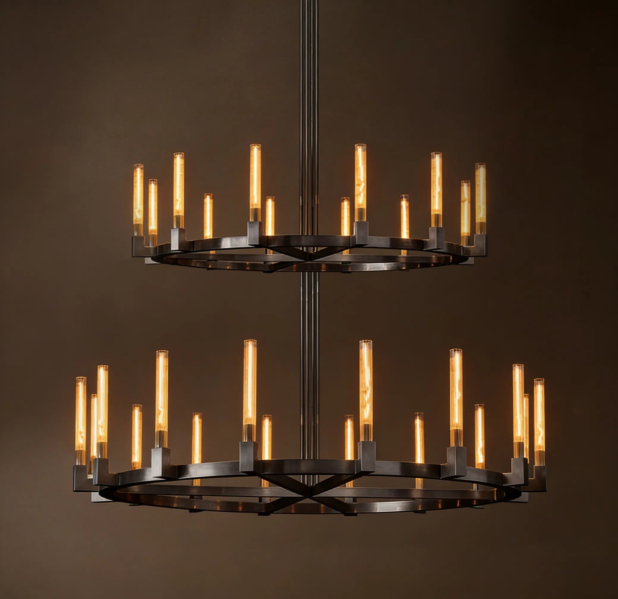 Glass Round Chandelier 72″ - View 2