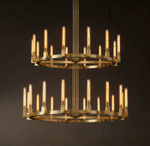 Glass Round Chandelier 72″