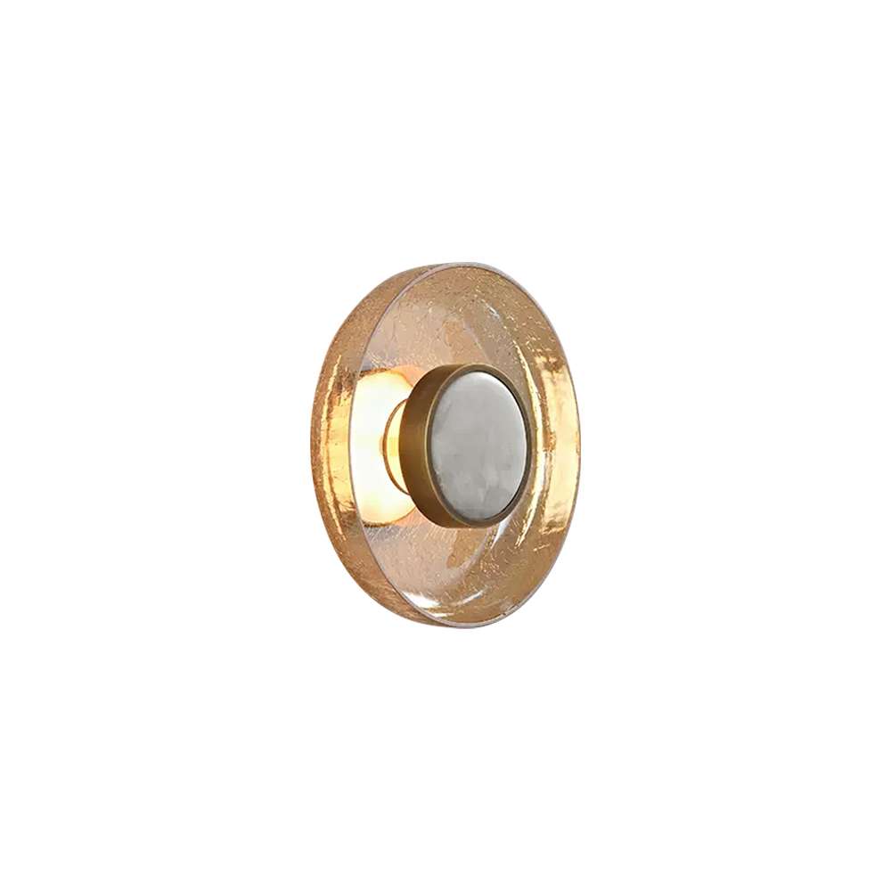 luxury glass wall sconce