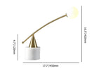 led marble base table lamp