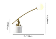 led marble base table lamp