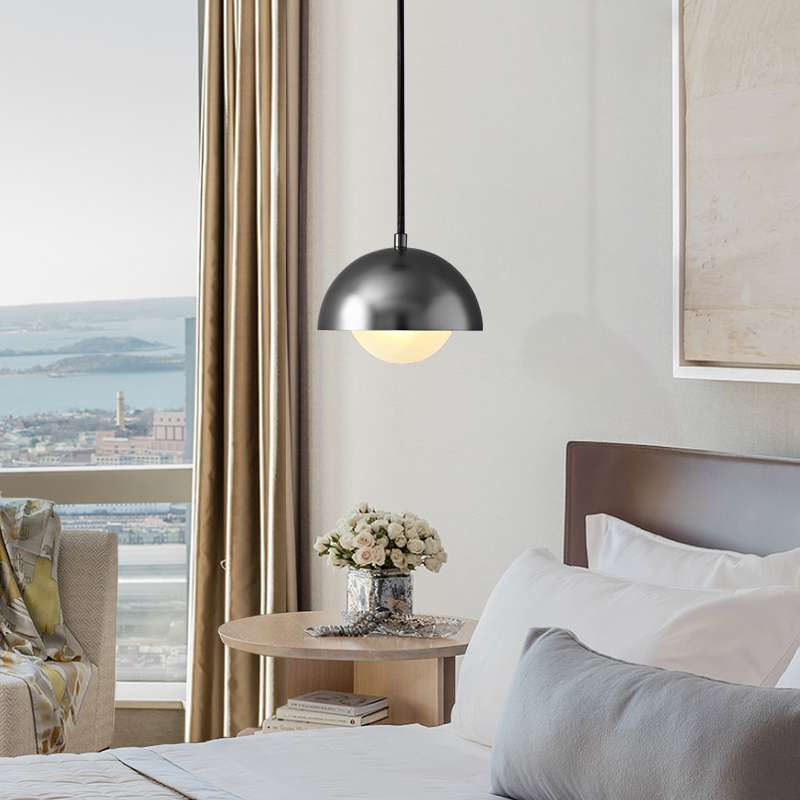Black Pendant Light – Modern Dining Room Lighting for Minimalist Home Decor - View 2