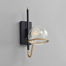 globe glass wall light