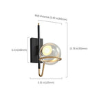 led globe wall light