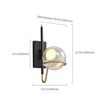 led globe wall light