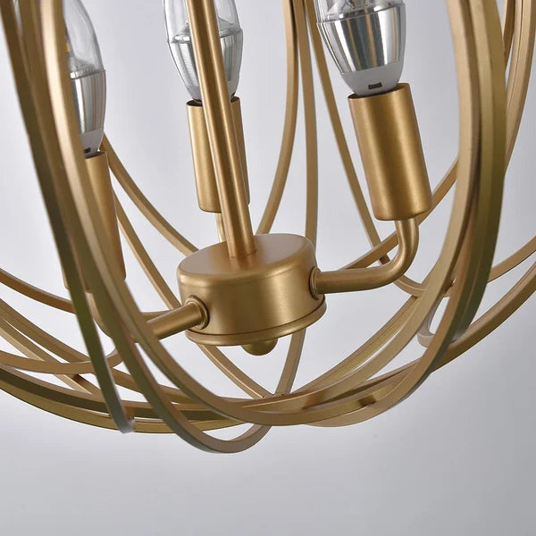 geometric suspended chandelier