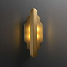 brass wall light