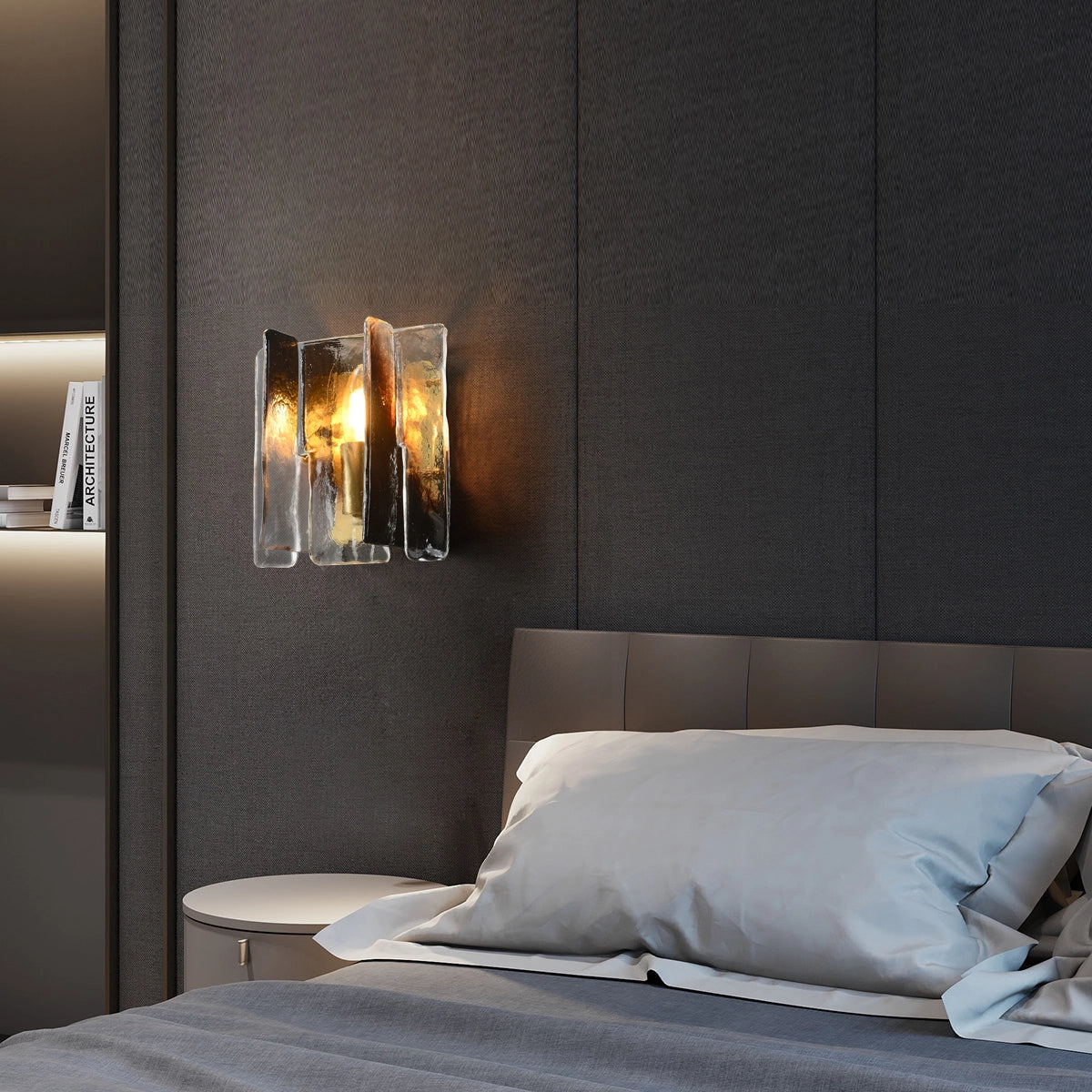 translucent gradia glass sconce