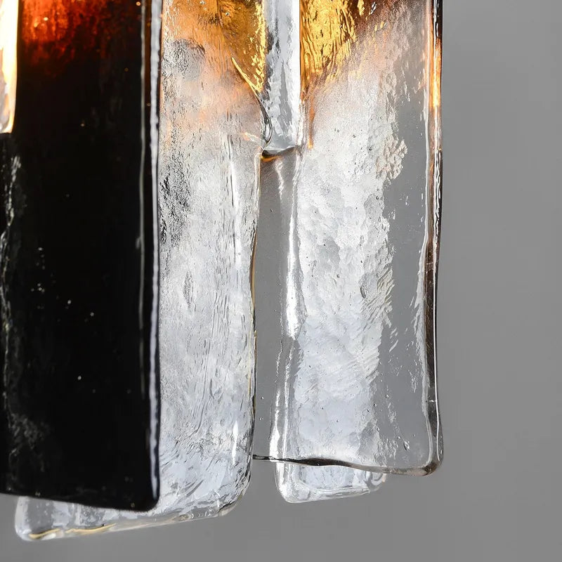 glass shade sconce