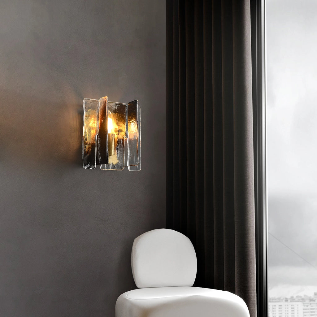 glass wall sconce