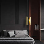 metallic 2-light brass pendant