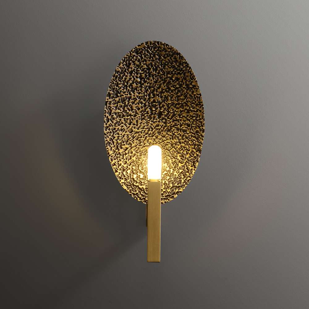 wall light for bedroom textured oval wall sconce