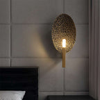 vintage hammered brass sconce