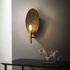 handcrafted brass wall lamp