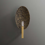 brass oval wall light fixture