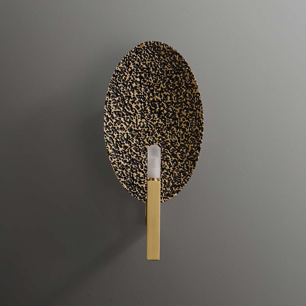 brass oval wall light fixture