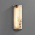 Hand‑Carved Alabaster Wall Light – Built‑In LED with Sculptural Design