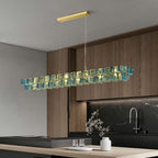 modern handmade glass chandelier