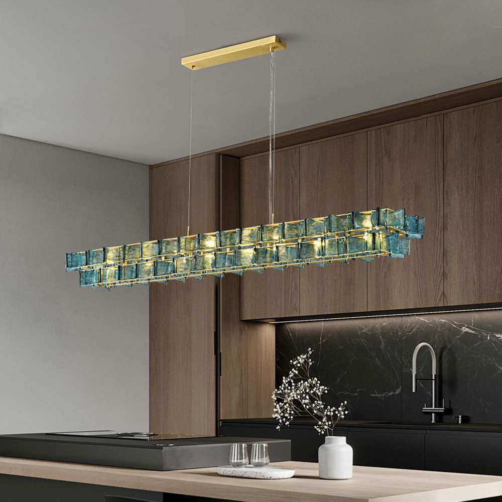 modern handmade glass chandelier