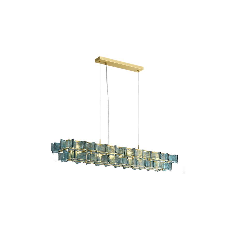 custom handmade glass chandelier