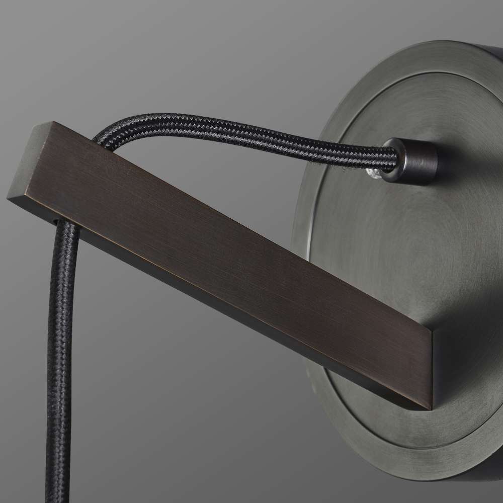 minimalist black wall sconce