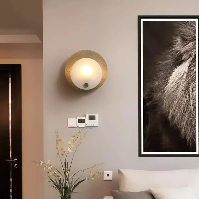 Harlan Alabaster Wall Light | Artistic Indoor Glow for Modern Living Spaces - View 2