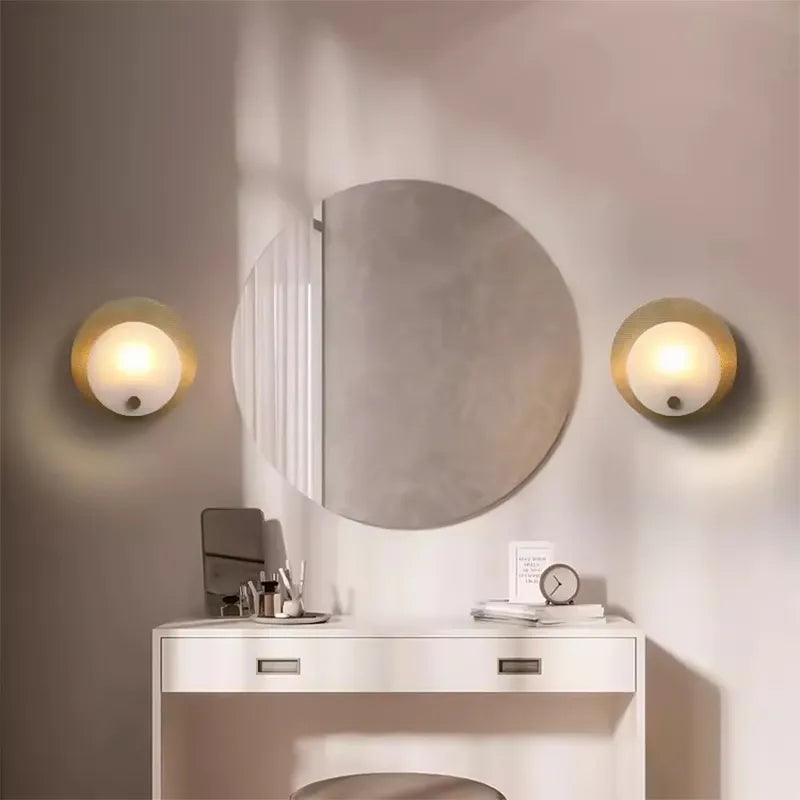 Harlan Alabaster Wall Light | Artistic Indoor Glow for Modern Living Spaces - View 3