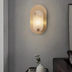 Harlan Alabaster Wall Light | Artistic Indoor Glow for Modern Living Spaces - View 5