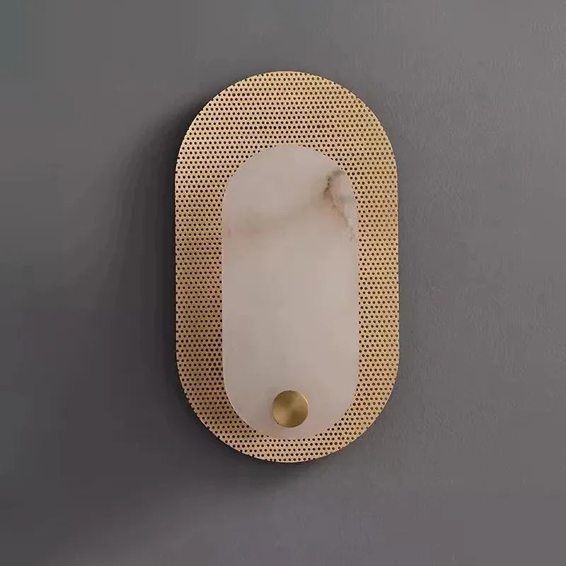 Harlan Alabaster Wall Light | Artistic Indoor Glow for Modern Living Spaces