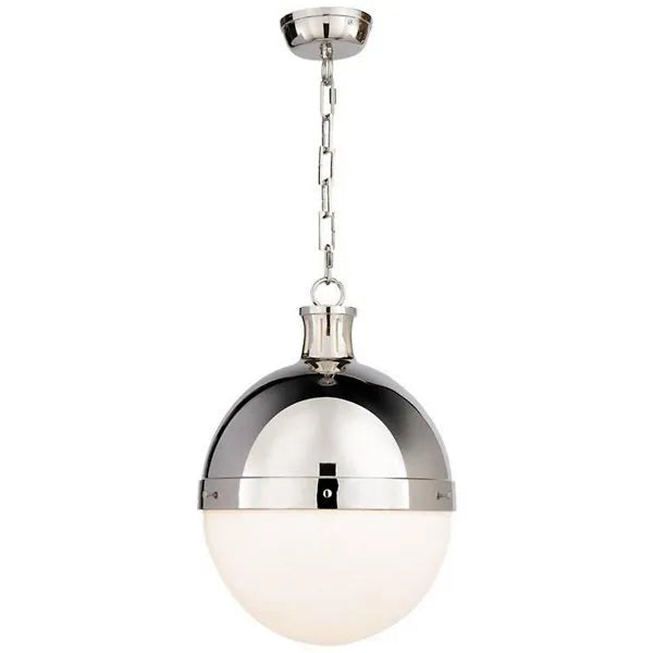 white glass pendant