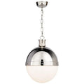 white glass pendant