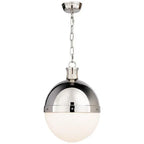 white glass pendant