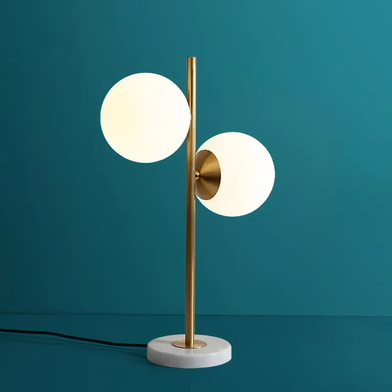 glass shade table light