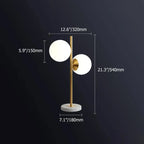 double heads glass light