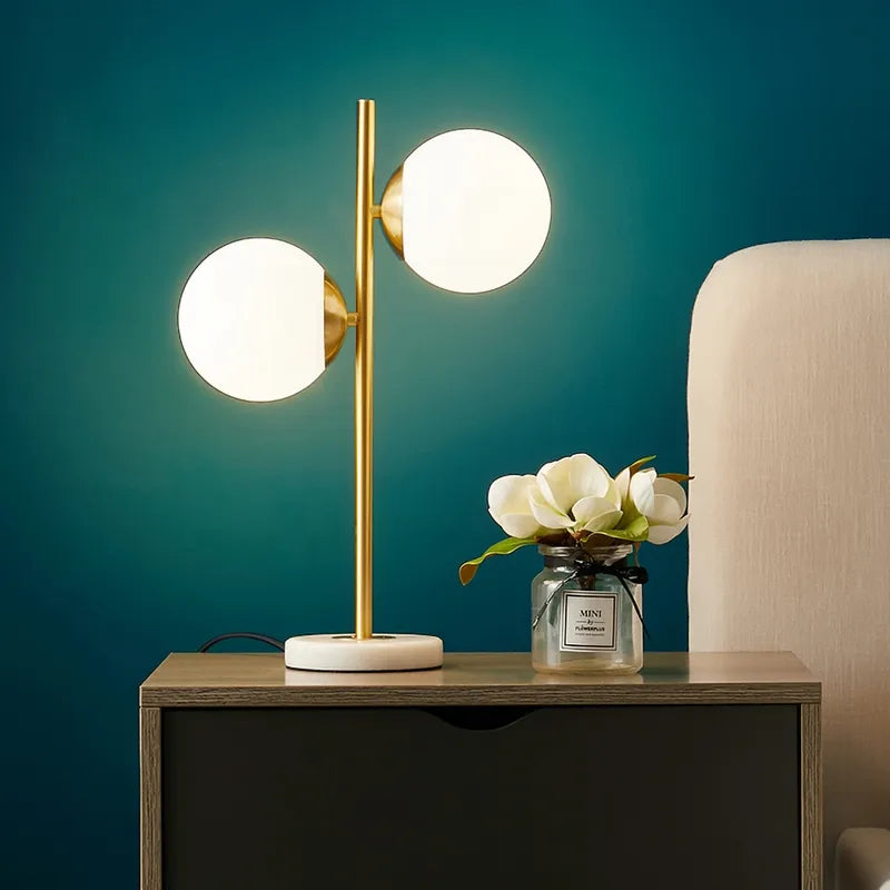 globe shade table light