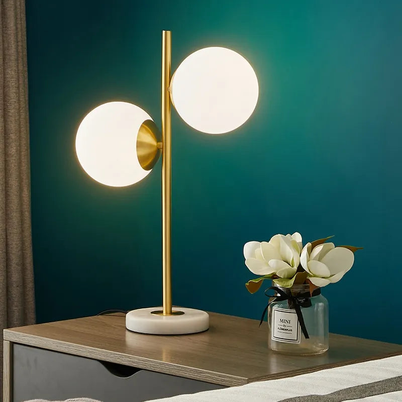 double heads globe light