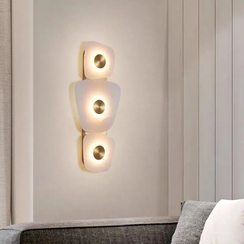 Holmdel Alabaster Wall Sconce – Designer Wall Light for Premium Interior Lighting - View 4