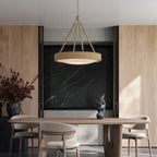 Hopscotch Chandelier — Playful Multi-Element Ceiling Light with Warm Kinetic Glow