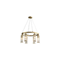 brass ring chandelier