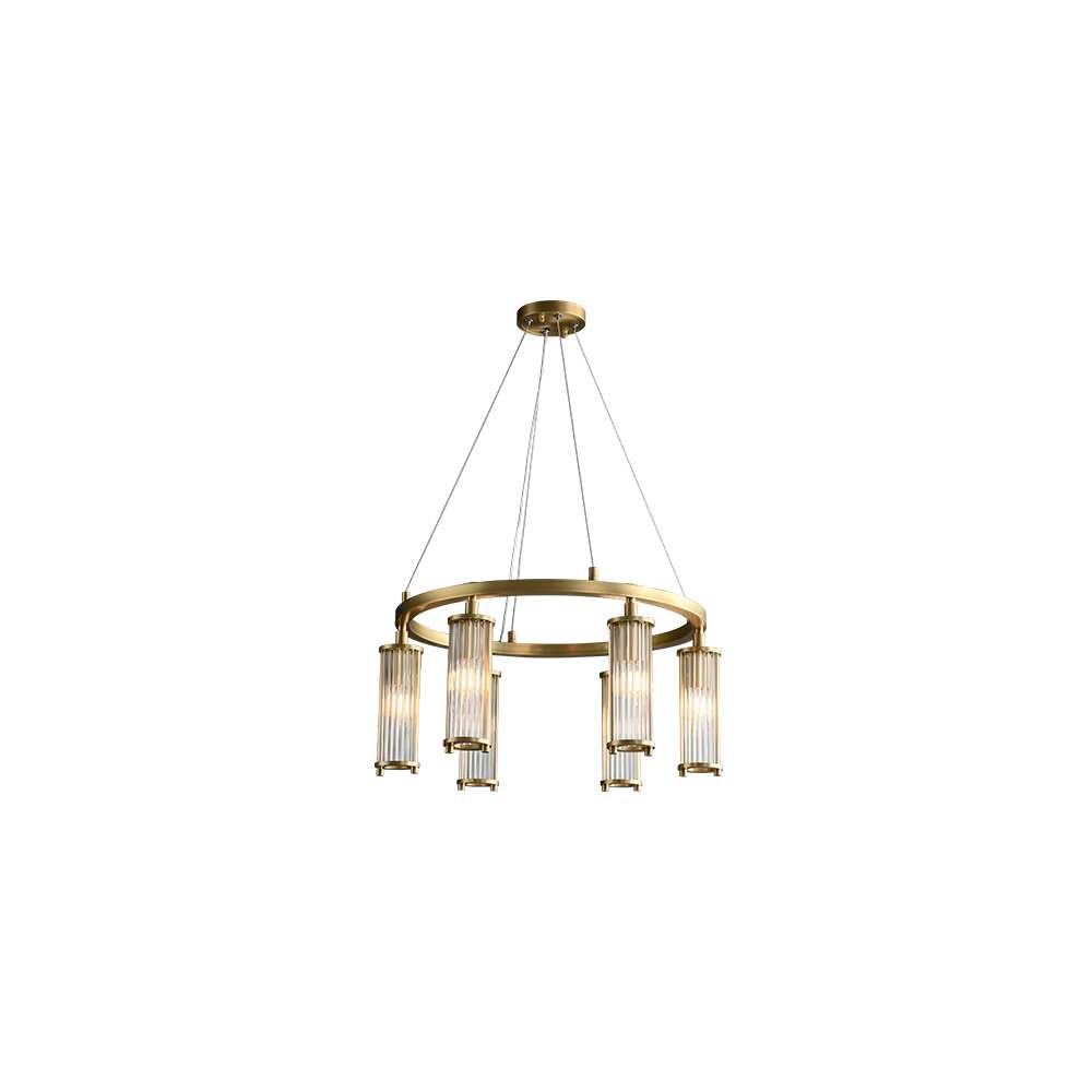 brass ring chandelier
