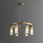 sleek modern ring chandelier