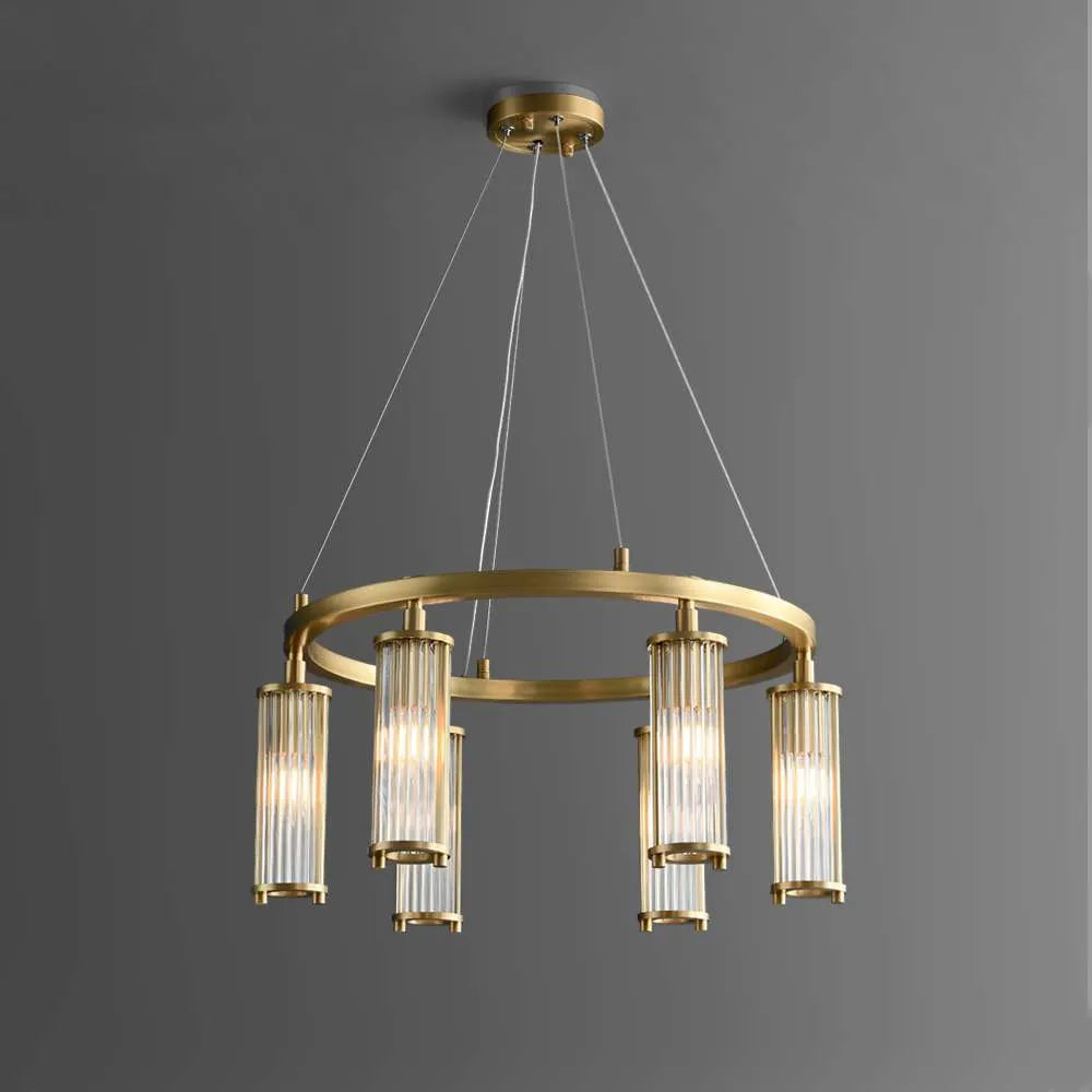 sleek modern ring chandelier