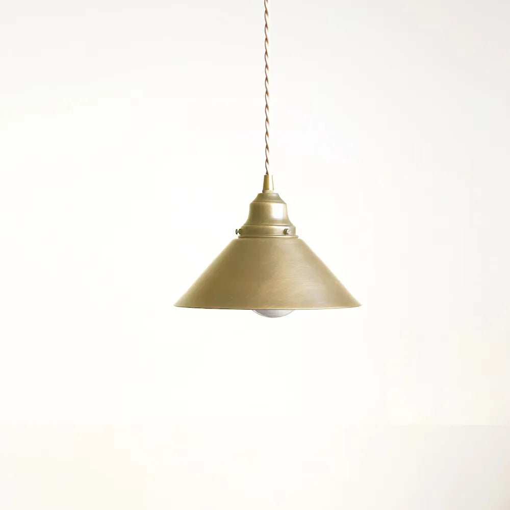Industrial Brass Pendant Light – Vintage Kitchen Island Hanging Lamp