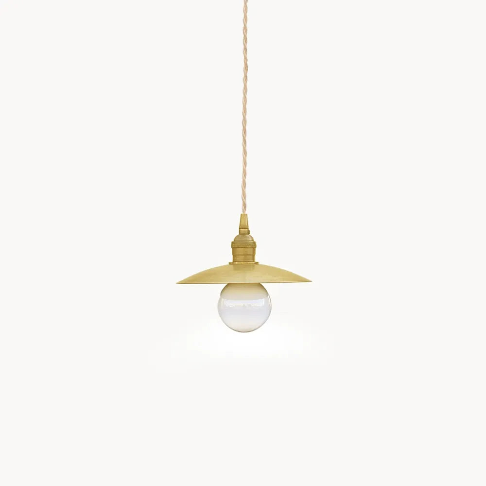 Industrial Brass Pendant Light – Vintage Kitchen Island Lighting