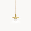 Industrial Brass Pendant Light – Vintage Kitchen Island Lighting