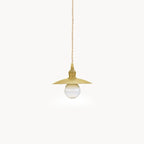 Industrial Brass Pendant Light – Vintage Kitchen Island Lighting
