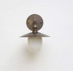 industrial brass wall sconce