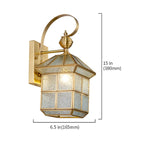 square outdoor wall sconce
