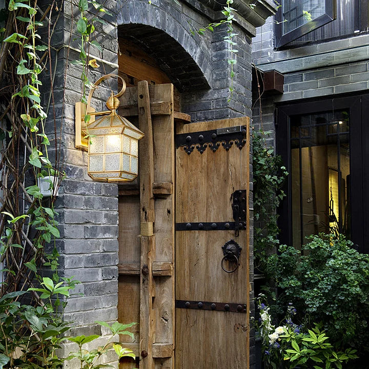 square outdoor sconce