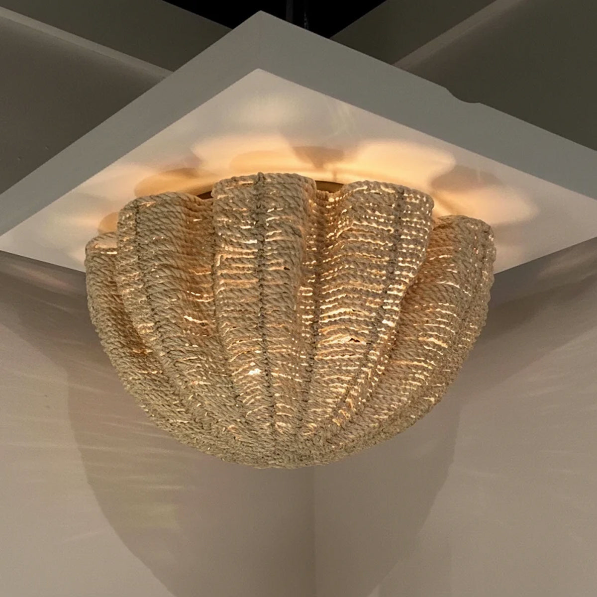 Isla Coastal-Inspired Flush Mount Ceiling Lamp